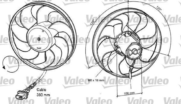 Valeo 698372 - Fan, radiator autospares.lv