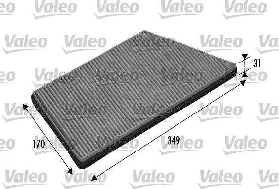 Valeo 698749 - Filter, interior air autospares.lv