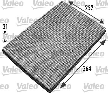 Valeo 698744 - Filter, interior air autospares.lv
