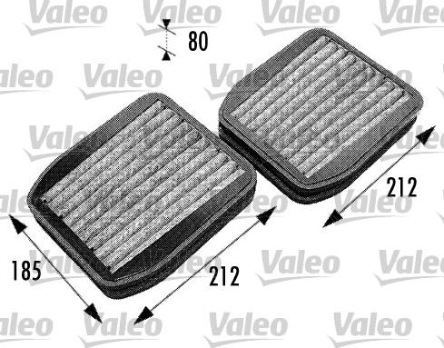 Valeo 698740 - Filter, interior air autospares.lv