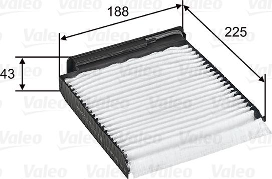 Valeo 698753 - Filter, interior air autospares.lv