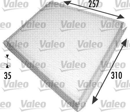 Valeo 698702 - Filter, interior air autospares.lv