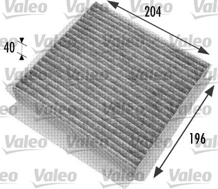 Valeo 698774 - Filter, interior air autospares.lv