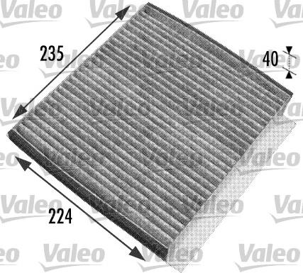 Valeo 698778 - Filter, interior air autospares.lv