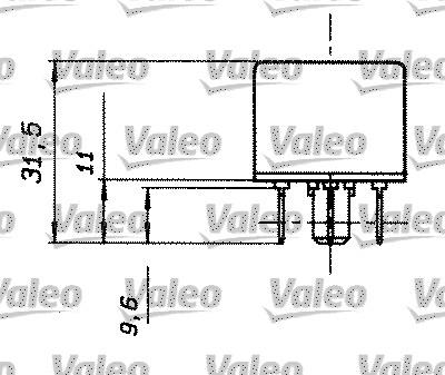 Valeo 643501 - Relay, main current autospares.lv