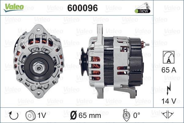 Valeo 600096 - Alternator autospares.lv