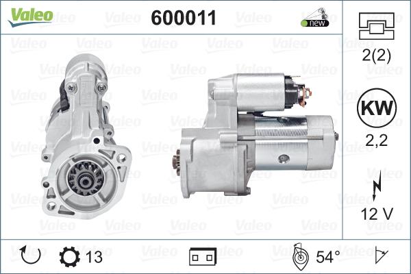 Valeo 600011 - Starter autospares.lv