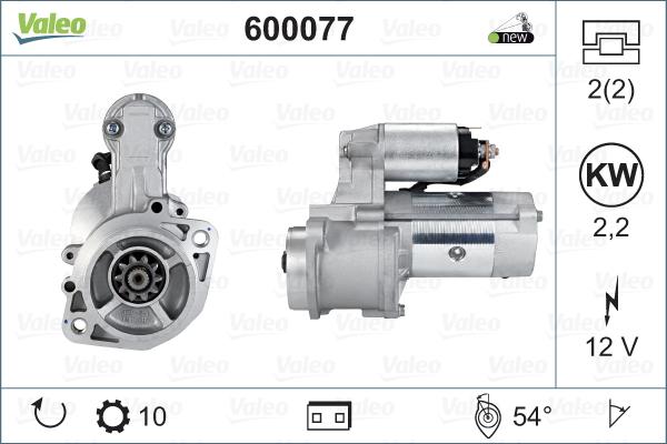 Valeo 600077 - Starter autospares.lv