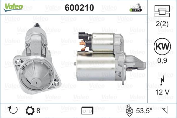 Valeo 600210 - Starter autospares.lv