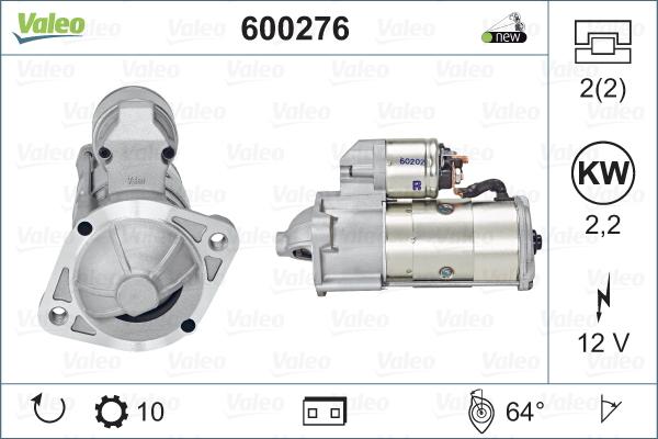 Valeo 600276 - Starter autospares.lv