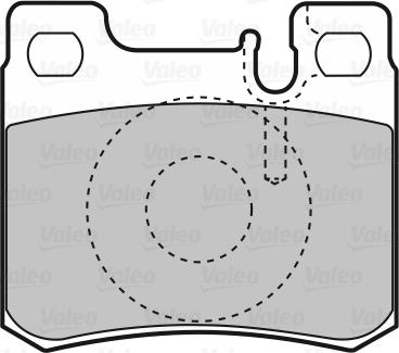 Valeo 601411 - Brake Pad Set, disc brake autospares.lv