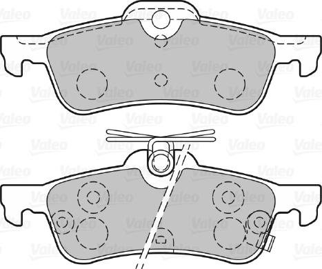 Valeo 670486 - Brake Pad Set, disc brake autospares.lv