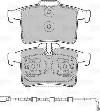 Valeo 601476 - Brake Pad Set, disc brake autospares.lv