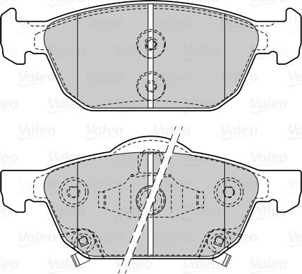 Valeo 601508 - Brake Pad Set, disc brake autospares.lv