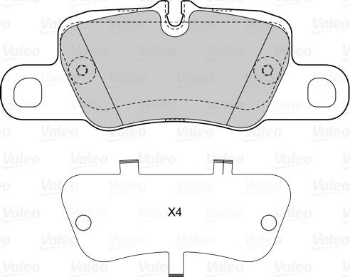 Valeo 601513 - Brake Pad Set, disc brake autospares.lv