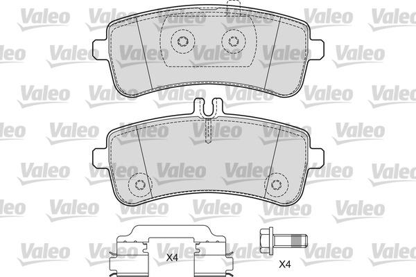 Valeo 601666 - Brake Pad Set, disc brake autospares.lv