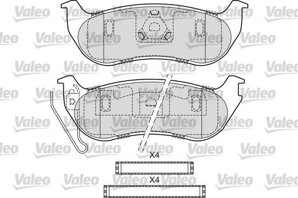 Valeo 601683 - Brake Pad Set, disc brake autospares.lv