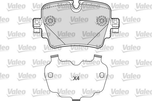 Valeo 601670 - Brake Pad Set, disc brake autospares.lv