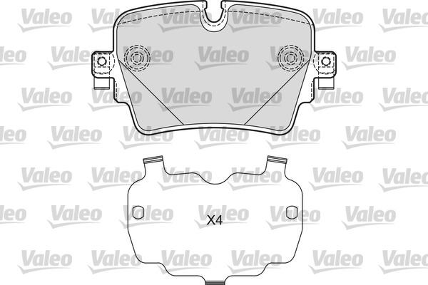 Valeo 601671 - Brake Pad Set, disc brake autospares.lv