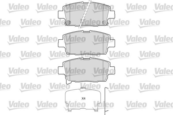 Valeo 601673 - Brake Pad Set, disc brake autospares.lv