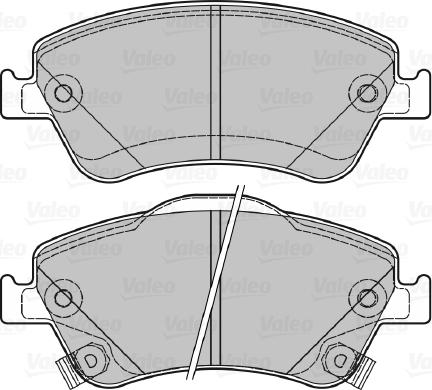 Valeo 601040 - Brake Pad Set, disc brake autospares.lv