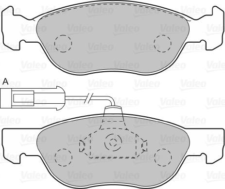 Valeo 601003 - Brake Pad Set, disc brake autospares.lv