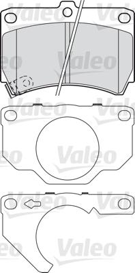 Valeo 601018 - Brake Pad Set, disc brake autospares.lv