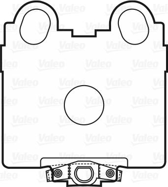 Valeo 601025 - Brake Pad Set, disc brake autospares.lv