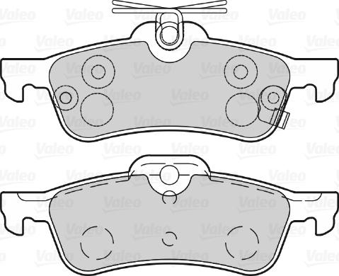 Valeo 670028 - Brake Pad Set, disc brake autospares.lv