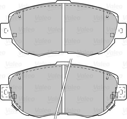 Valeo 601023 - Brake Pad Set, disc brake autospares.lv