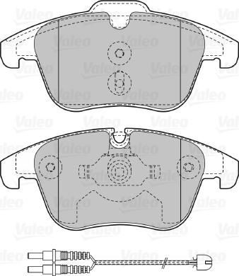 Valeo 601147 - Brake Pad Set, disc brake autospares.lv