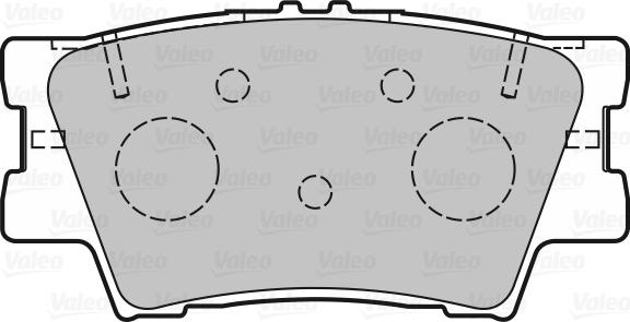 Valeo 601366 - Brake Pad Set, disc brake autospares.lv