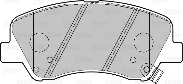 Valeo 601300 - Brake Pad Set, disc brake autospares.lv