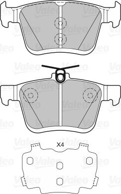 Valeo 601329 - Brake Pad Set, disc brake autospares.lv