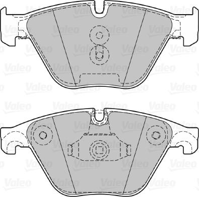 Valeo 601320 - Brake Pad Set, disc brake autospares.lv