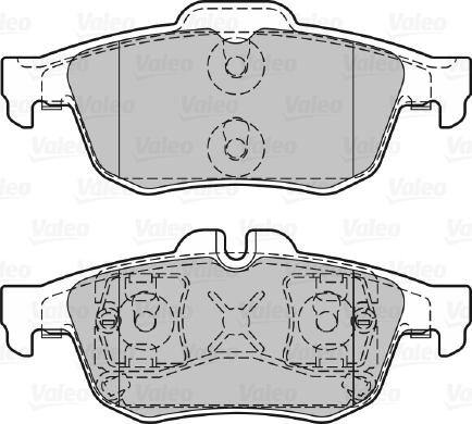 Valeo 601292 - Brake Pad Set, disc brake autospares.lv