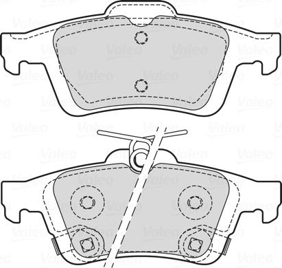 Valeo 601709 - Brake Pad Set, disc brake autospares.lv