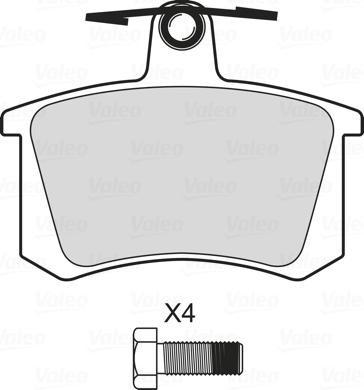 Valeo 601710 - Brake Pad Set, disc brake autospares.lv