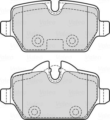 Valeo 601731 - Brake Pad Set, disc brake autospares.lv