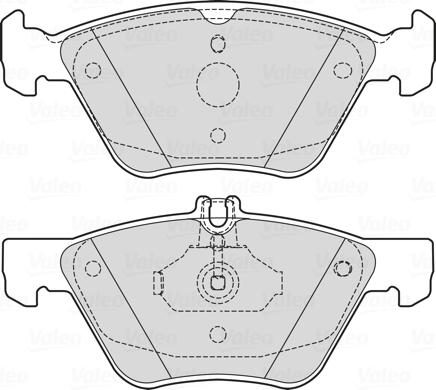 Valeo 601729 - Brake Pad Set, disc brake autospares.lv