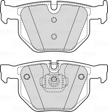 Valeo 601725 - Brake Pad Set, disc brake autospares.lv