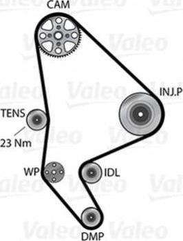 Valeo 614501 - Water Pump & Timing Belt Set autospares.lv