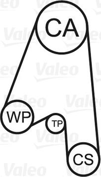 Valeo 614537 - Water Pump & Timing Belt Set autospares.lv