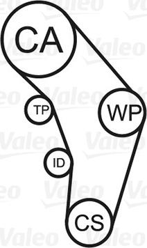 Valeo 614609 - Water Pump & Timing Belt Set autospares.lv