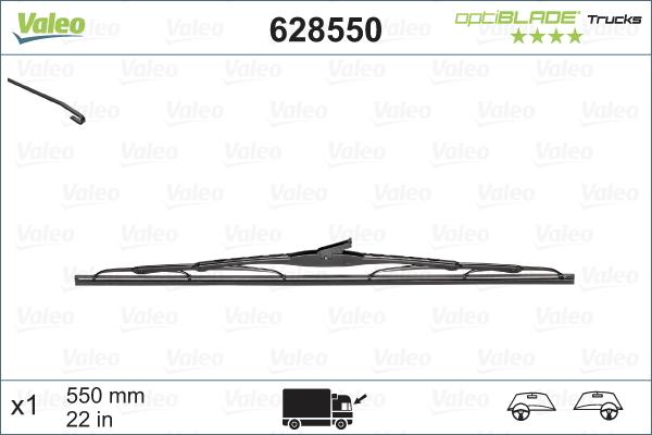 Valeo 628550 - Wiper Blade autospares.lv