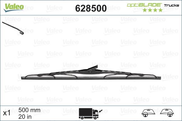 Valeo 628500 - Wiper Blade autospares.lv