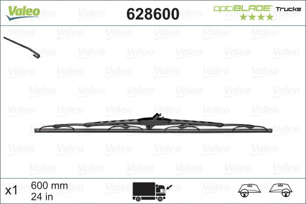 Valeo 628600 - Wiper Blade autospares.lv