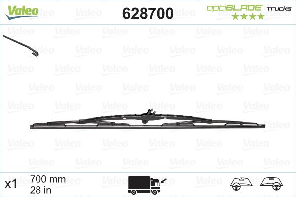 Valeo 628700 - Wiper Blade autospares.lv