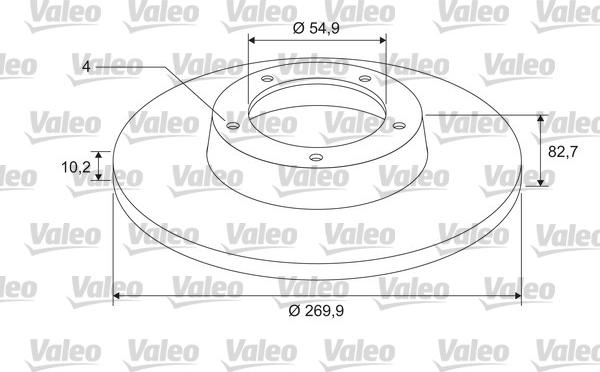 Valeo 675404 - Brake Disc autospares.lv