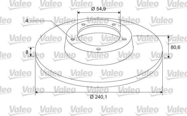 Valeo 675403 - Brake Disc autospares.lv